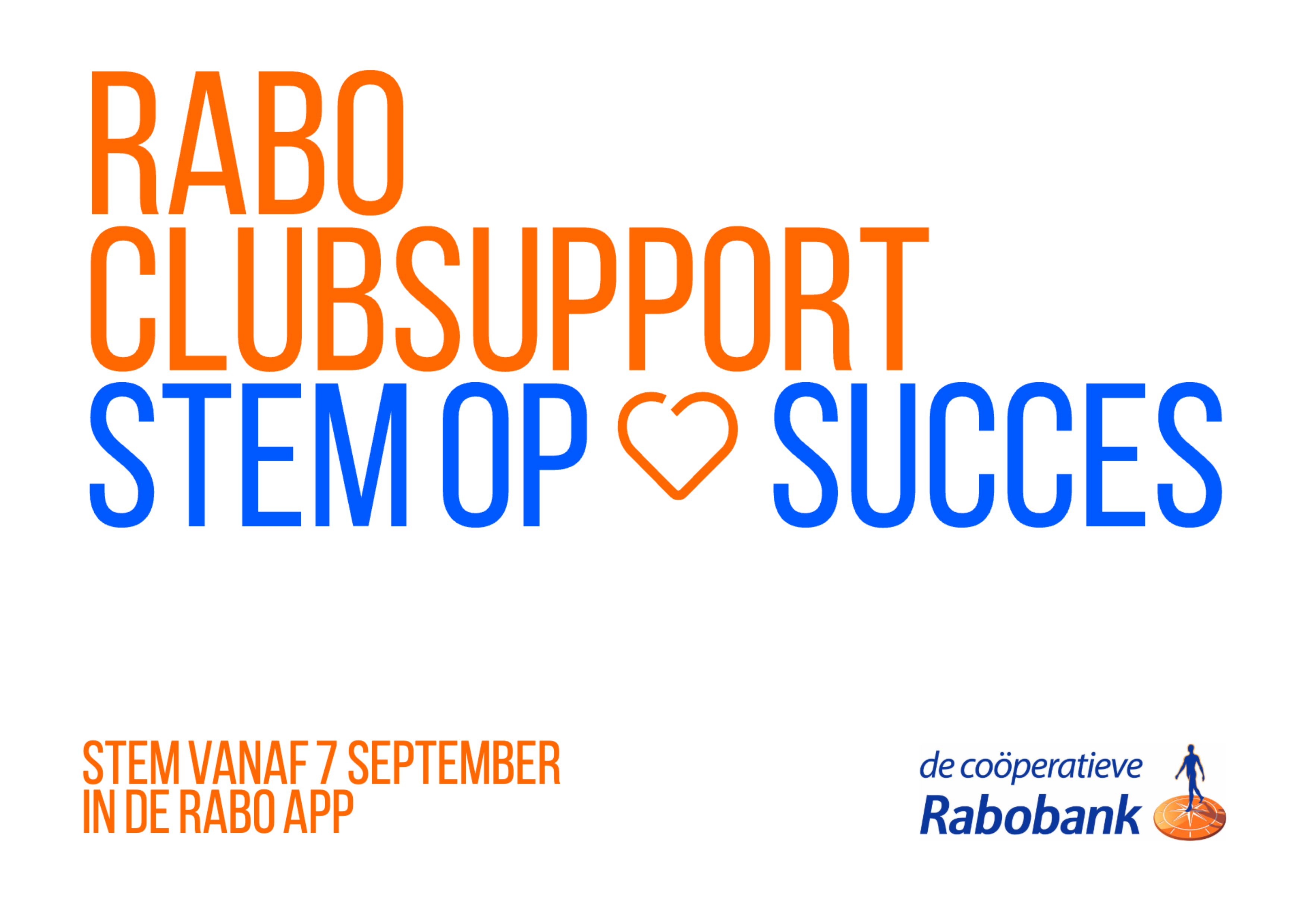 Rabo Clubsupport van start - Stem op v.v. Succes
